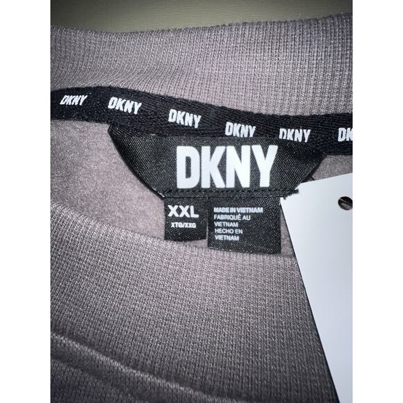 DKNY Fleece Sweatshirt Women’s XXL Steel - Picture 2 of 8